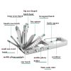 13 in 1 Multifunctional Stainless Steel Combination Batch Head Small Tool Foldable Outdoor Emergency Tool - Image 5