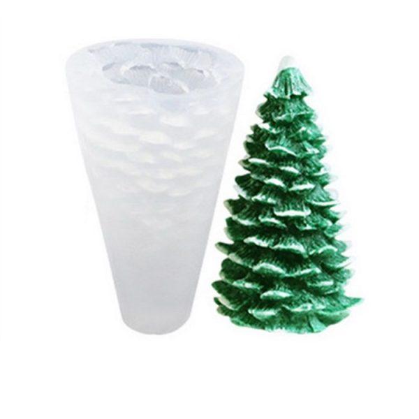 SX-SD-46 Christmas Cake Decoration Silicone Mold DIY Aroma Candle Baking Mold