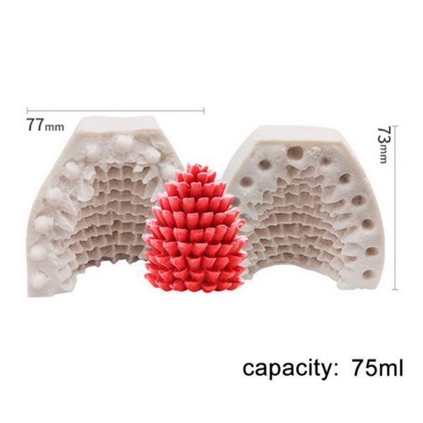 SX-SD-47 Christmas Cake Decoration Silicone Mold DIY Aroma Candle Baking Mold - Image 2