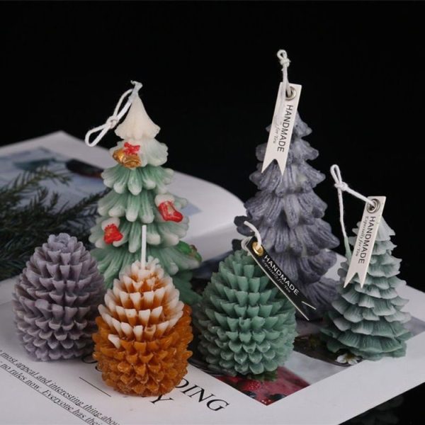 SX-SD-47 Christmas Cake Decoration Silicone Mold DIY Aroma Candle Baking Mold - Image 4