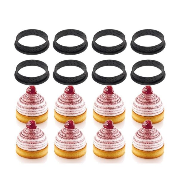 5 PCS Mousse Cake Ring Cheese Tower Ring Mousse Ring Baking Tool (Square) - Image 3