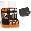 Double Layer Digital Storage Bag Data Cable Finishing Bag Elastic Waterproof Portable Electronic Storage Bag, Size: 24x16x3.5cm (Black) - Image 2