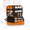 Double Layer Digital Storage Bag Data Cable Finishing Bag Elastic Waterproof Portable Electronic Storage Bag, Size: 24x16x3.5cm (Black) - Image 5