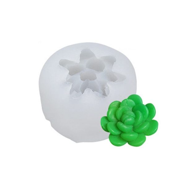 SX-ZW-136 Fleshy Three-Dimensional Candle Silicone Mold DIY Handmade Soap Aromatherapy Epoxy Mold