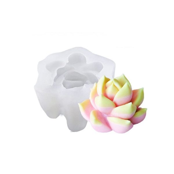 SX-ZW-192 Fleshy Three-Dimensional Candle Silicone Mold DIY Handmade Soap Aromatherapy Epoxy Mold