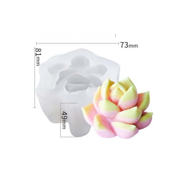 SX-ZW-192 Fleshy Three-Dimensional Candle Silicone Mold DIY Handmade Soap Aromatherapy Epoxy Mold - Image 2