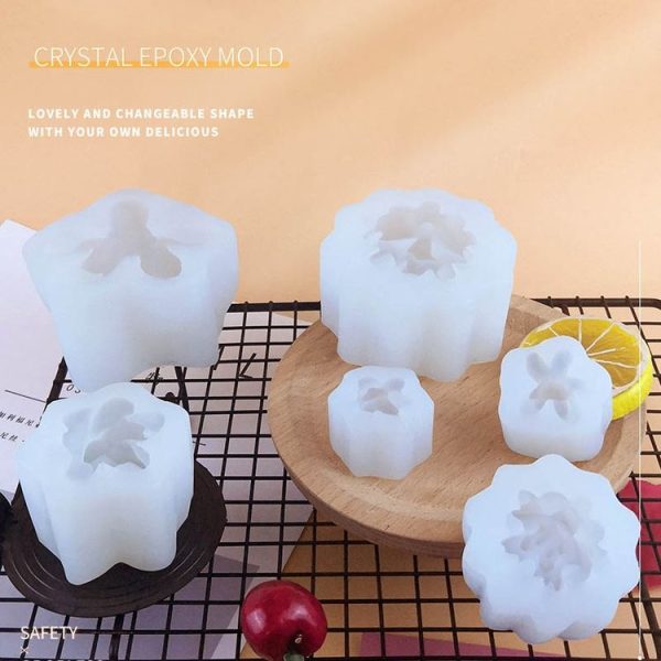 SX-ZW-192 Fleshy Three-Dimensional Candle Silicone Mold DIY Handmade Soap Aromatherapy Epoxy Mold - Image 6