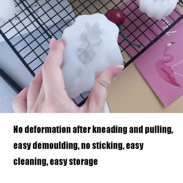 SX-ZW-196 Fleshy Three-Dimensional Candle Silicone Mold DIY Handmade Soap Aromatherapy Epoxy Mold - Image 4