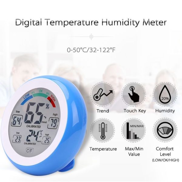 TS-S93 Multifunctional Digital Thermometer Hygrometer Temperature Humidity Meter, Value Trend Display C / Funit - Image 6