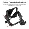 Ulanzi PT-14 Camera Vlogging Flip Mirror Adjustable Angle Double 360 Degree Rotatable Cold Shoe Folding Expansion Mount Mirror - Image 4
