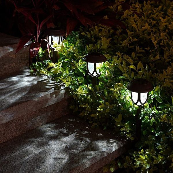 Solar Outdoor Garden Lawn Light Street Light Garden LED Decorative Landscape Light Villa Ground Plug Light (Colorful Light) - Image 9