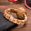 MUJUZE MU-1003 Ladies Wooden Watch Round Large Dial Watch (Zebra Wood) - Image 3