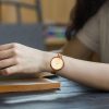 MUJUZE MU-1003 Ladies Wooden Watch Round Large Dial Watch (Zebra Wood) - Image 6