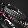 Bicycle Road Bike Bag Hard Shell Package Bicycle Front Beam Bag Waterproof Riding Bag (Black)