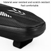 Bicycle Road Bike Bag Hard Shell Package Bicycle Front Beam Bag Waterproof Riding Bag (Black) - Image 5