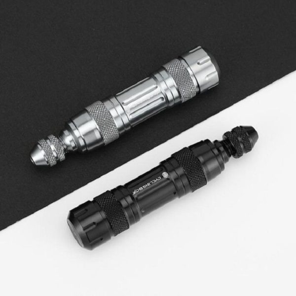 CYCLINGBOX Mountain Bike Vacuum Aluminum Alloy Tire Repair Tool Bicycle Repair Integrated Storage Design Tool (Black) - Image 8