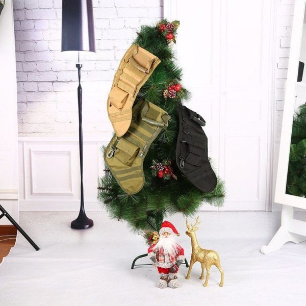 Christmas Stocking Gift Bag Outdoor Sports Ornament Storage Bag (Black) - Image 9