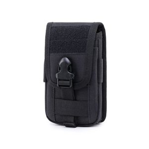 Multifunctional Large-Capacity Mobile Phone Bag Outdoor Sports Waist Bag (Black)