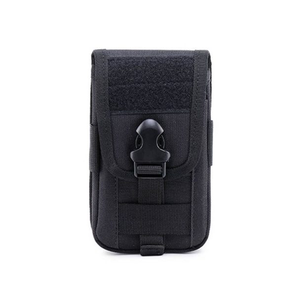 Multifunctional Large-Capacity Mobile Phone Bag Outdoor Sports Waist Bag (Black) - Image 2
