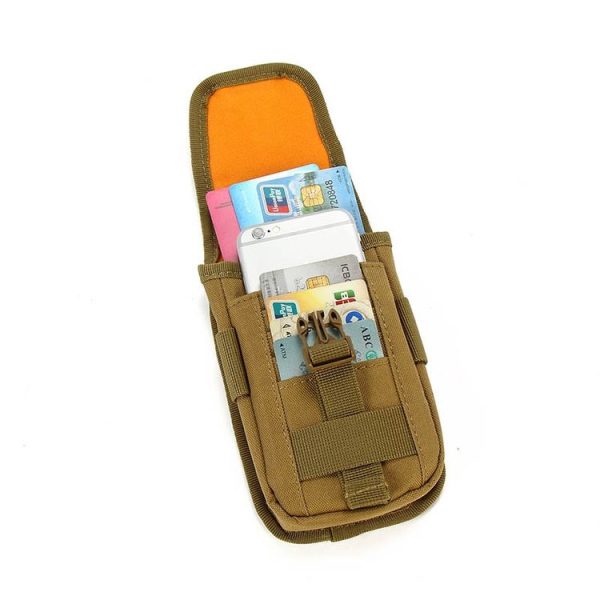 Multifunctional Large-Capacity Mobile Phone Bag Outdoor Sports Waist Bag (Black) - Image 6