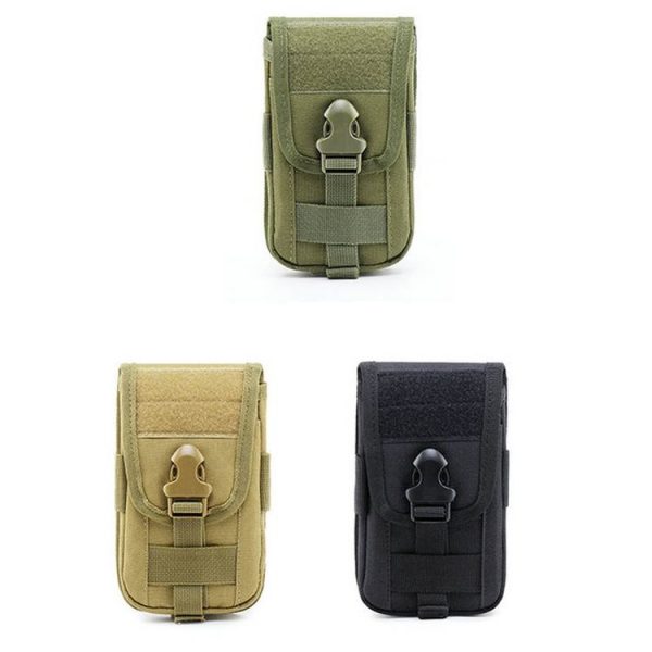 Multifunctional Large-Capacity Mobile Phone Bag Outdoor Sports Waist Bag (Black) - Image 7