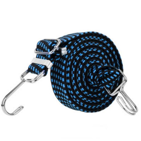Bicycle Binding Rope Widening And Thickening Multi-Purpose Elastic Elastic Luggage Rope Shelf Rope, Length: 2m (Blue) - Image 2