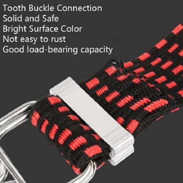 Bicycle Binding Rope Widening And Thickening Multi-Purpose Elastic Elastic Luggage Rope Shelf Rope, Length: 2m (Blue) - Image 3