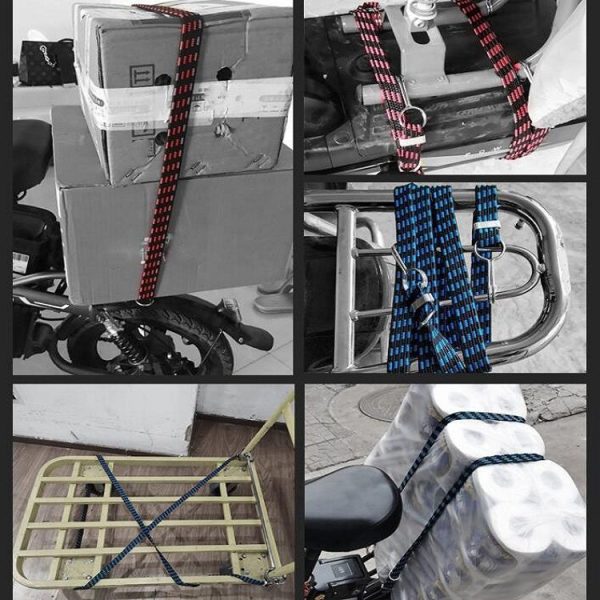 Bicycle Binding Rope Widening And Thickening Multi-Purpose Elastic Elastic Luggage Rope Shelf Rope, Length: 2m (Blue) - Image 8