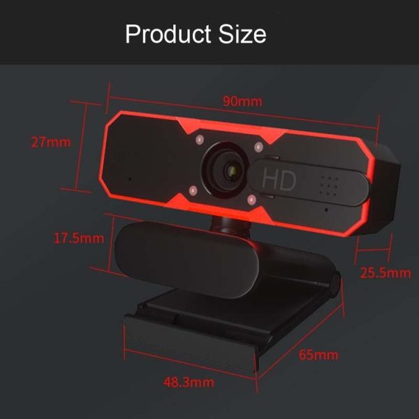 H606 720P 60fps Free Drive Game Live Camera with Ambient Light & Fill Light & Microphone - Image 11