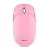 IMICE E-1100 3 Keys 1600 DPI Silent Portable Ultra-Thin Mini Flip 2.4GHz Wireless Mouse (Pink)