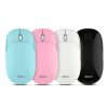 IMICE E-1100 3 Keys 1600 DPI Silent Portable Ultra-Thin Mini Flip 2.4GHz Wireless Mouse (Pink) - Image 2