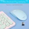 IMICE E-1100 3 Keys 1600 DPI Silent Portable Ultra-Thin Mini Flip 2.4GHz Wireless Mouse (Pink) - Image 5