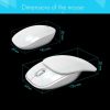 IMICE E-1100 3 Keys 1600 DPI Silent Portable Ultra-Thin Mini Flip 2.4GHz Wireless Mouse (Pink) - Image 7