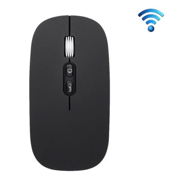 IMICE E-1400 5 Keys 1600DPI Office and Home Wireless Silent Mouse, Style: Charging (Black)