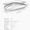 IMICE E-1400 5 Keys 1600DPI Office and Home Wireless Silent Mouse, Style: Bluetooth+2.4G Dual-modes (Silver) - Image 10
