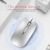 IMICE E-1400 5 Keys 1600DPI Office and Home Wireless Silent Mouse, Style: Bluetooth+2.4G Dual-modes (Silver) - Image 3