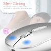 IMICE E-1400 5 Keys 1600DPI Office and Home Wireless Silent Mouse, Style: Bluetooth+2.4G Dual-modes (Silver) - Image 7