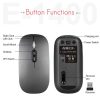 IMICE E-1400 5 Keys 1600DPI Office and Home Wireless Silent Mouse, Style: Bluetooth+2.4G Dual-modes (Silver) - Image 8