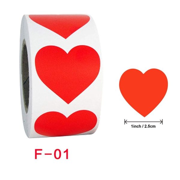 10 PCS Love Sticker Label Gift Decoration Sealing Sticker, Size: 2.5cm / 1 inch (F-01) - Image 2