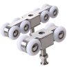 Stainless Steel Sliding Door Hanging Wheel Silent Smooth And Wear-Resistant Sliding Door Pulley Nylon Hanging Rail, Specification: 4 Wheels - Image 3