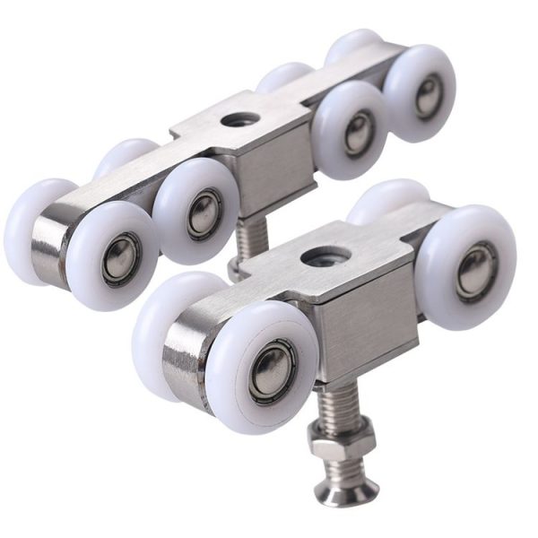 Stainless Steel Sliding Door Hanging Wheel Silent Smooth And Wear-Resistant Sliding Door Pulley Nylon Hanging Rail, Specification: 4 Wheels - Image 3