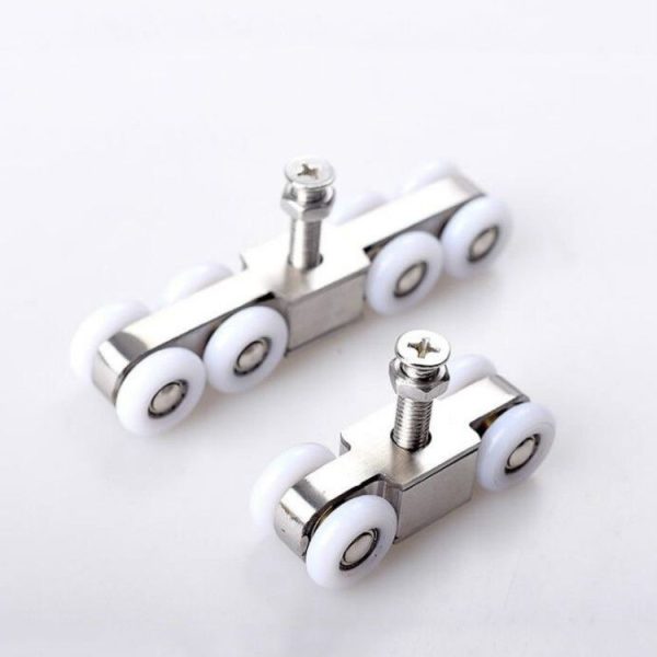 Stainless Steel Sliding Door Hanging Wheel Silent Smooth And Wear-Resistant Sliding Door Pulley Nylon Hanging Rail, Specification: 8 Wheels - Image 5