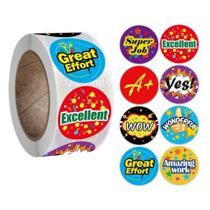 Children Toy Reward Stickers Office Stationery Decoration Label Sealing Sticker, Size: 2.5cm / 1inch (A-114)