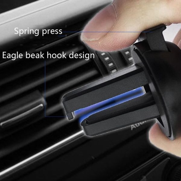 10 PCS Car Air Outlet Clip Accessories Round Olecranon Non-Slip Air Outlet Clip (Black) - Image 4