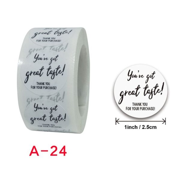 Wedding Party Stickers Label, Size: 2.5 cm / 1 inch (A-24) - Image 2