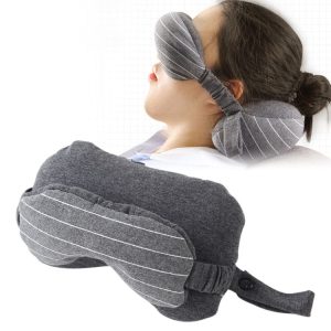Business Travel Portable Pillow Eye Protection (Dark Grey)