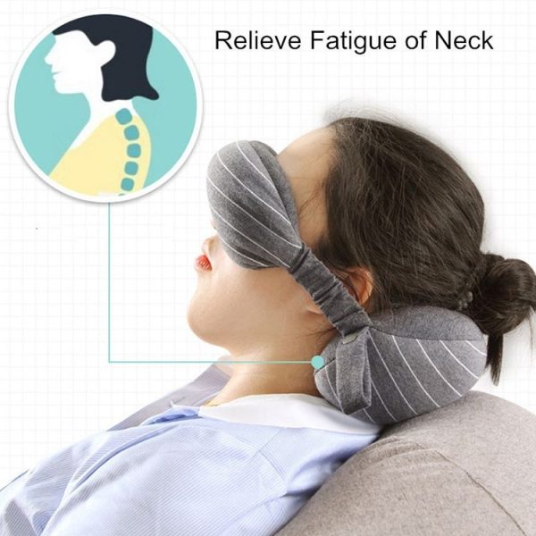 Business Travel Portable Pillow Eye Protection (Dark Grey) - Image 5