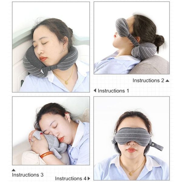Business Travel Portable Pillow Eye Protection (Dark Grey) - Image 6