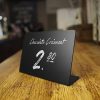 Acrylic Organic Glass Small Blackboard Wedding Party Desktop Display Countertop Home Desktop Decoration Small Blackboard (7.62x10.16cm)