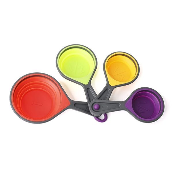 1 Sets Silicone Telescopic Measuring Cup Measuring Spoon Measuring Tool Set, Specification: 8 PCS / Set - Image 5